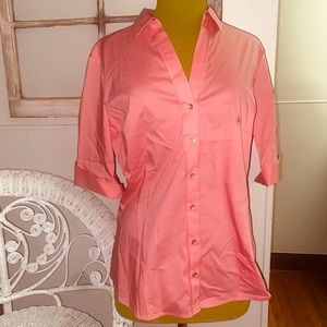 NWT NY&CO salmon button down